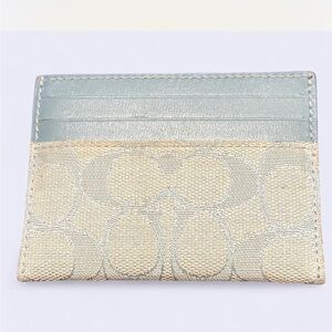 Coach blue Card Holder